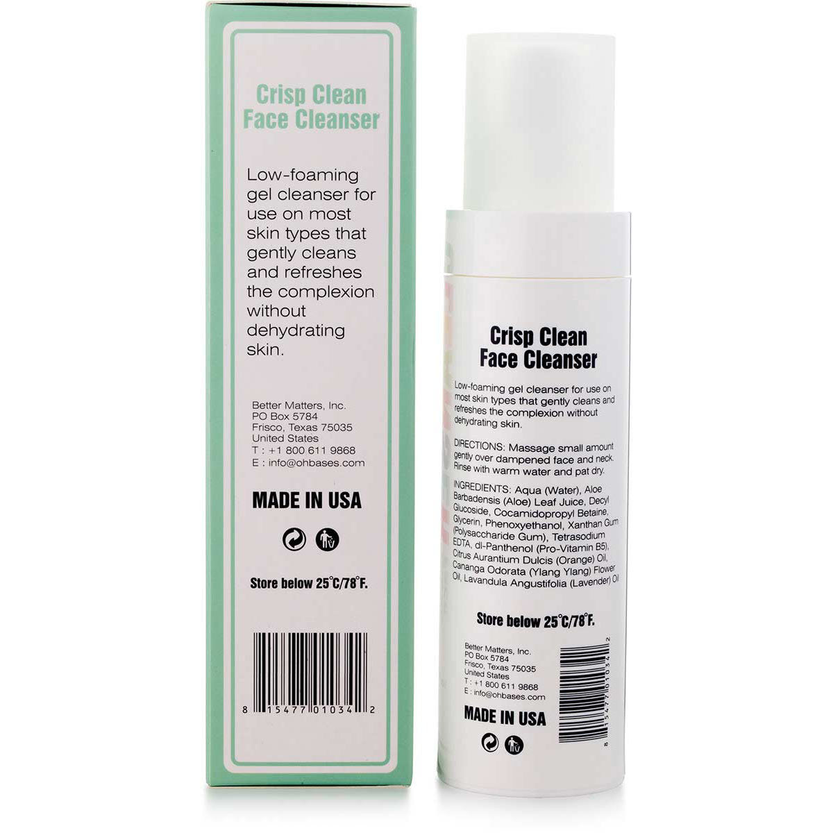 Crisp Clean Face Cleanser - OhBases