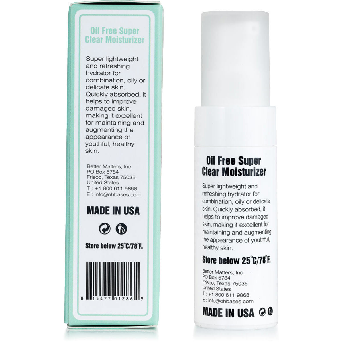 Oil Free Super Clear Moisturizer - OhBases