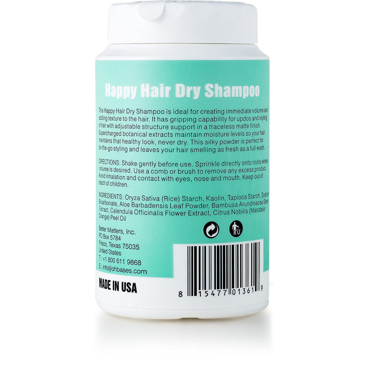 Happy Hair Dry Shampoo - OhBases