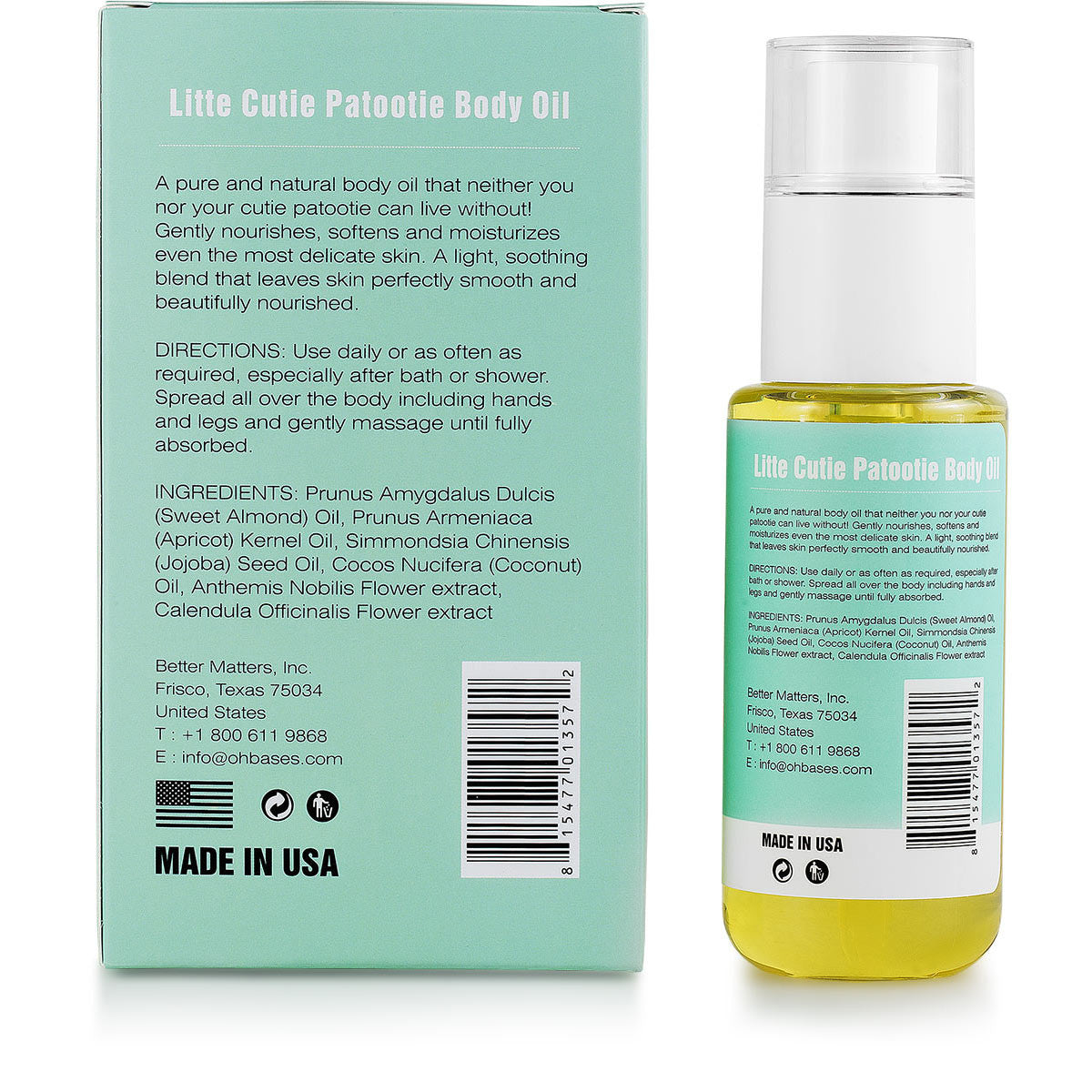 Little Cutie Patootie Body Oil - OhBases